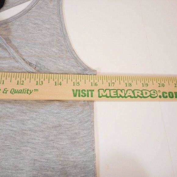 Raggs II Riches Juniors M Tank Top Gray Scarf Tie-Back Elephant Moon Sun Print - Picture 5 of 10